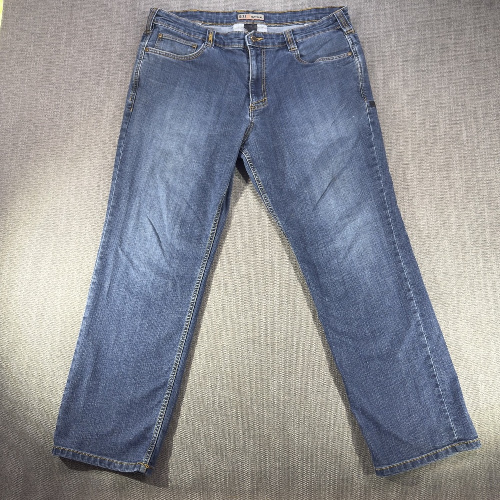 5.11 Tactical Jeans Mens 38x30 Blue Regular Straight Denim Medium Wash Casual